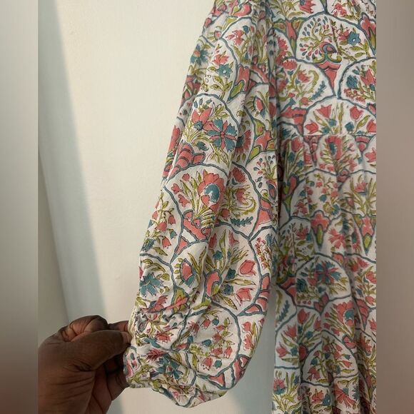 Karni Floral Boho Maxi Dress 2XL - Picture 3 of 8